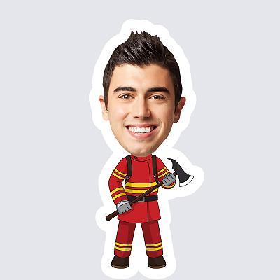Male Firefighter topper body