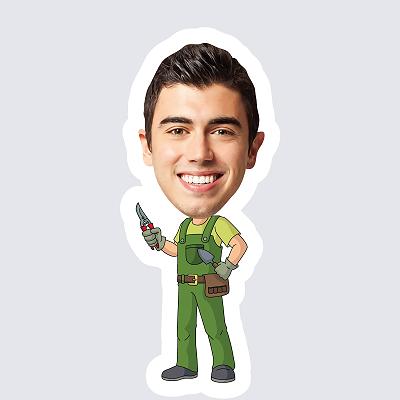 Male Gardener topper body
