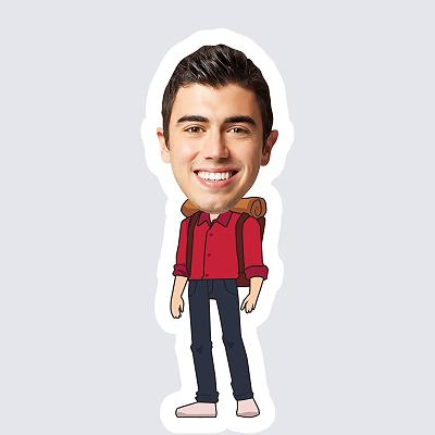 Male Hiker topper body
