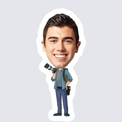 Male Photographer topper body