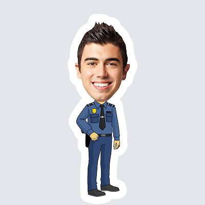 Male Police Officer topper body