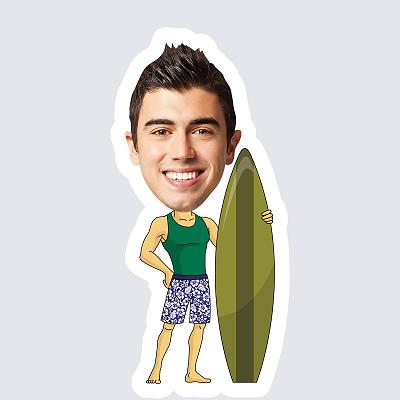Male Surfer topper body