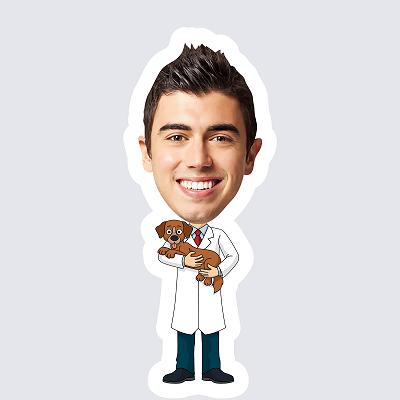 Male Veterinarian topper body