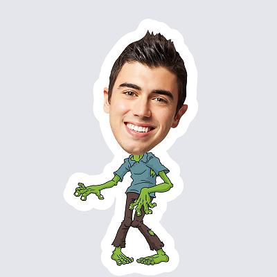 Male Zombie topper body