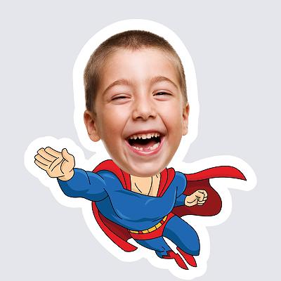 Boy Superhero topper body