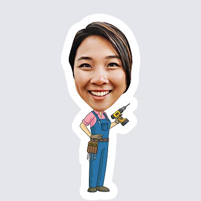 Female Carpenter topper body