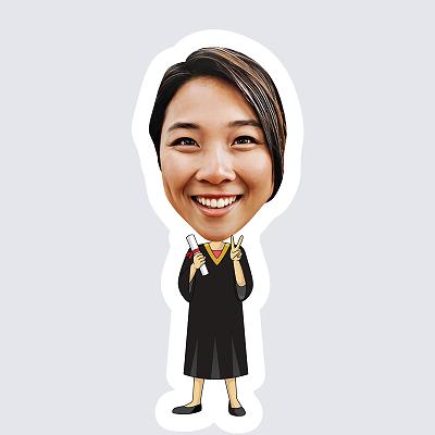 Female Graduate topper body