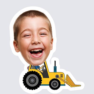 Boy Bulldozer topper body