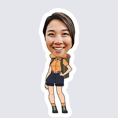 Female Hiker topper body