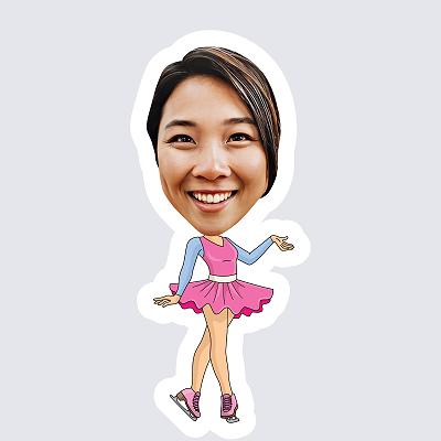 Female Ice Skater topper body