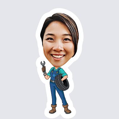 Female Mechanic topper body