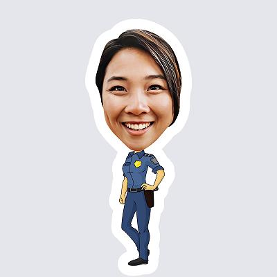 Female Police Officer topper body