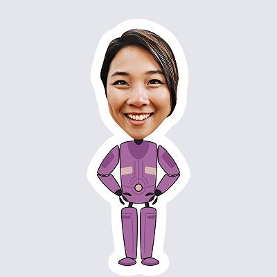 Female Robot topper body
