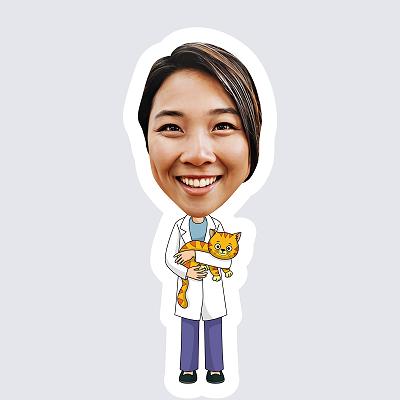 Female Veterinarian topper body