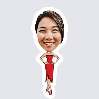 Female in Cocktail Dress topper body