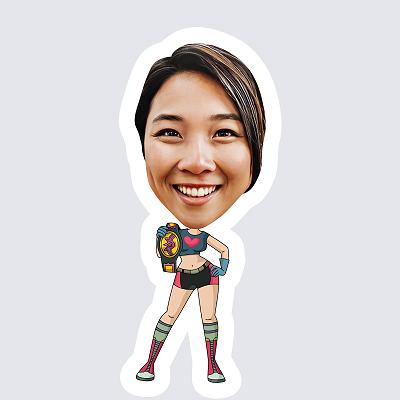 Female Wrestler topper body