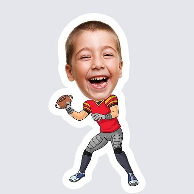 Football Player (Red Jersey) topper body
