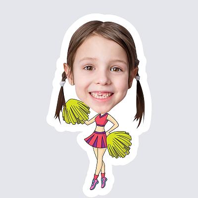 Girl Cheerleader topper body