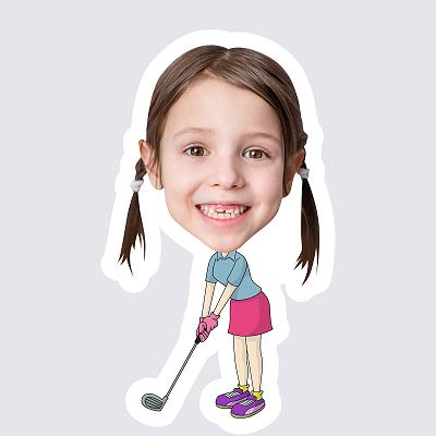 Girl Golfer topper body