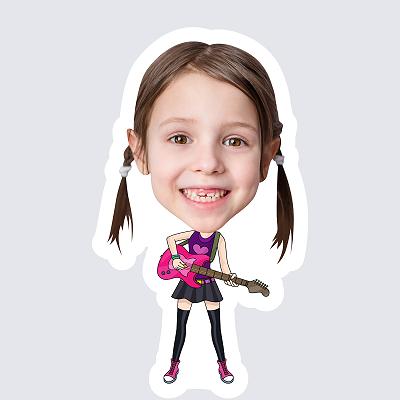 Girl Rock Star topper body
