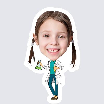 Girl Scientist topper body