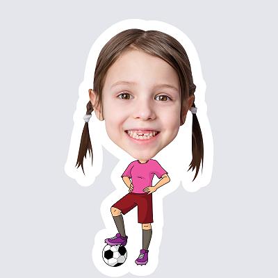 Girl Soccer Player topper body
