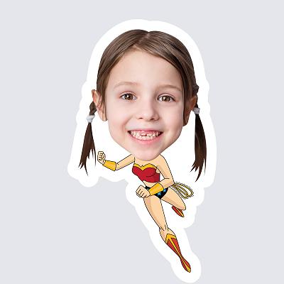 Girl Superhero topper body