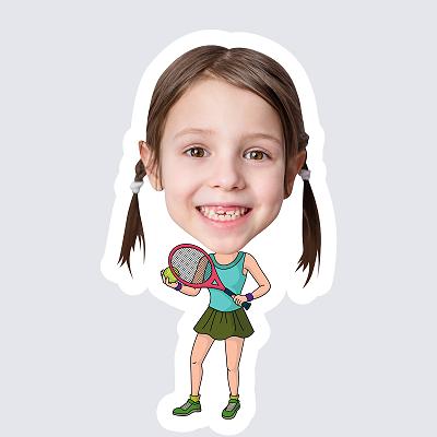 Girl Tennis Player topper body