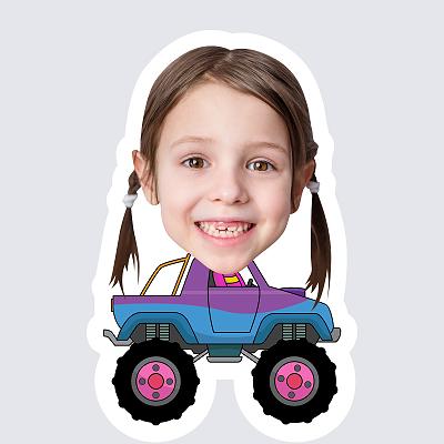 Girl Monster Truck Driver topper body
