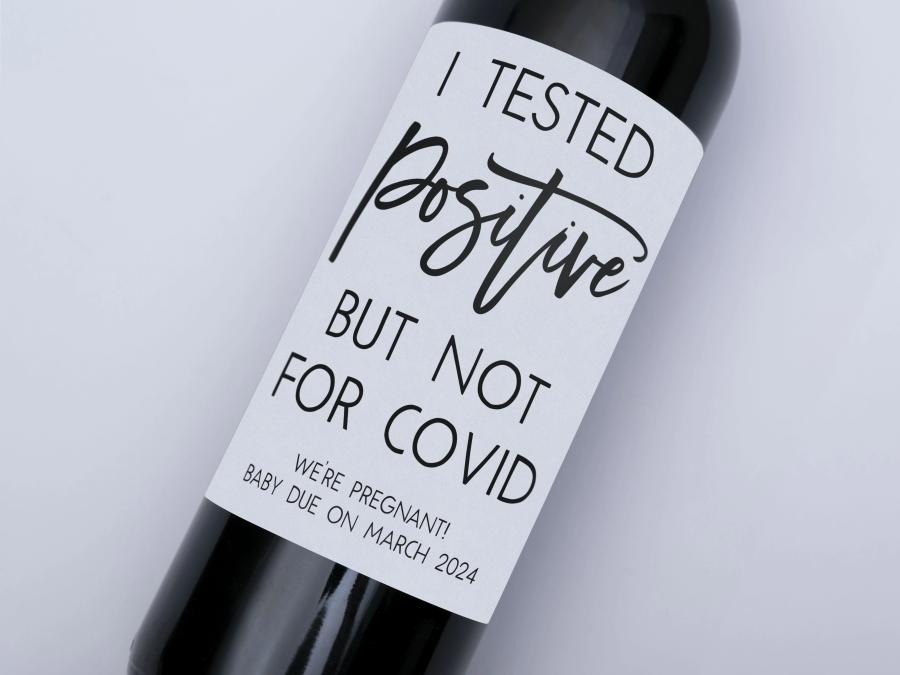 Tested Positive Label on bottle