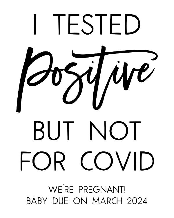 Tested Positive Label label design