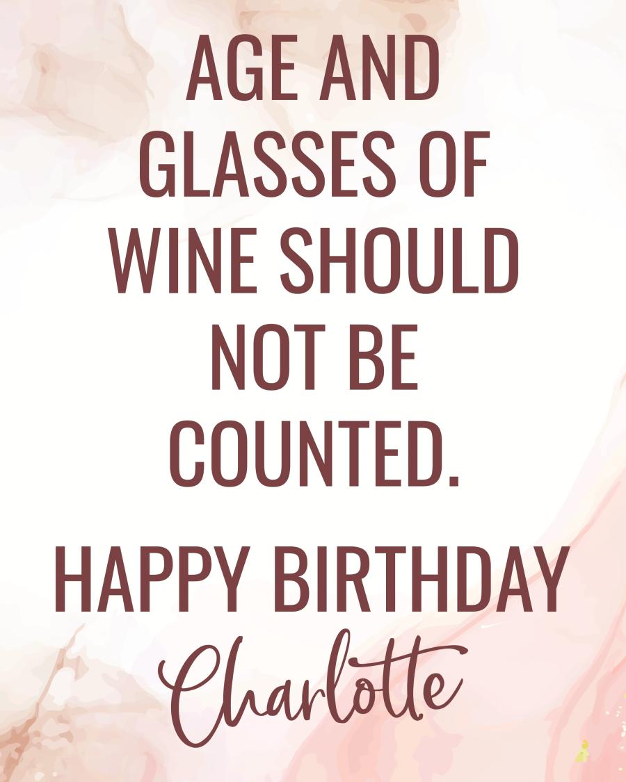 Age and Wine Uncounted flat label design