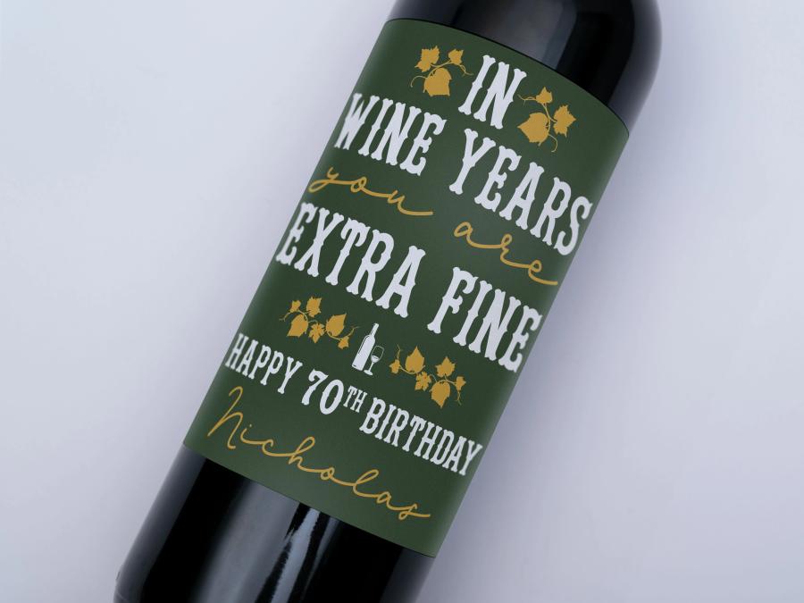 Wine Years Extra Fine on bottle