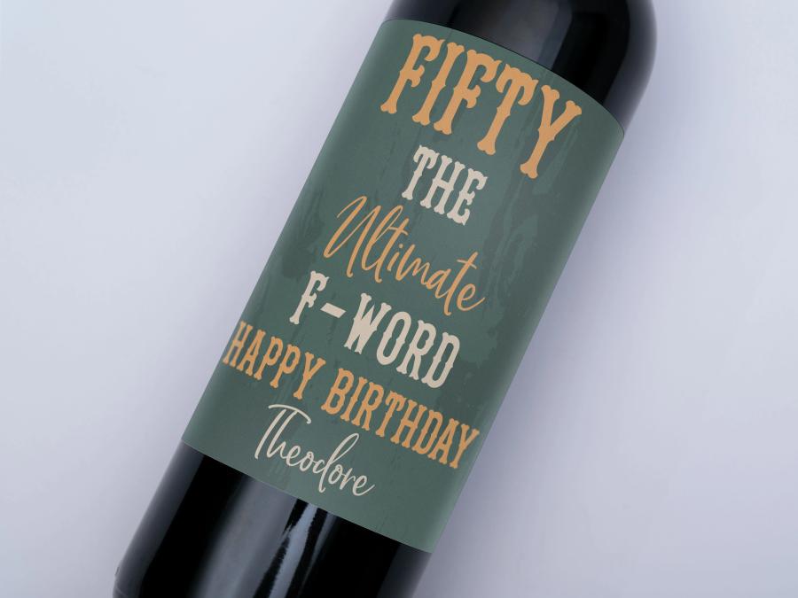 Fifty The F-Word on bottle
