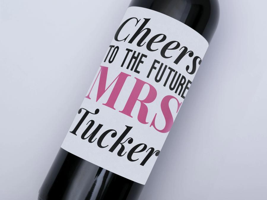 Future Mrs. Bold on bottle