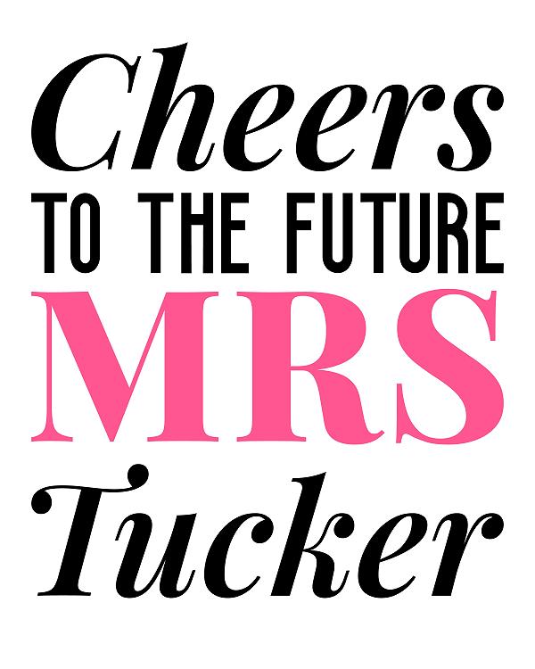 Future Mrs. Bold label design