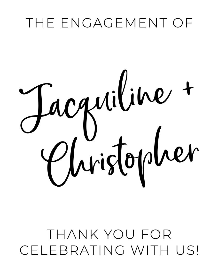 Brushstroke Couple Script flat label design