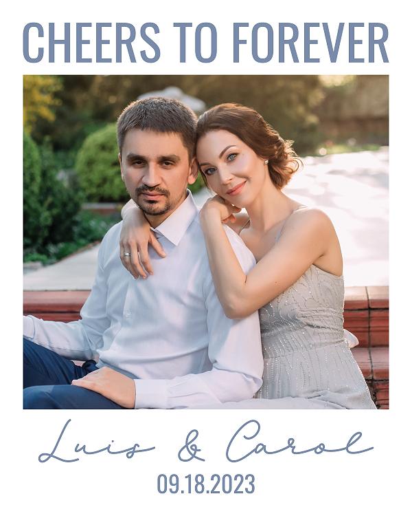 Cheers To Forever label design