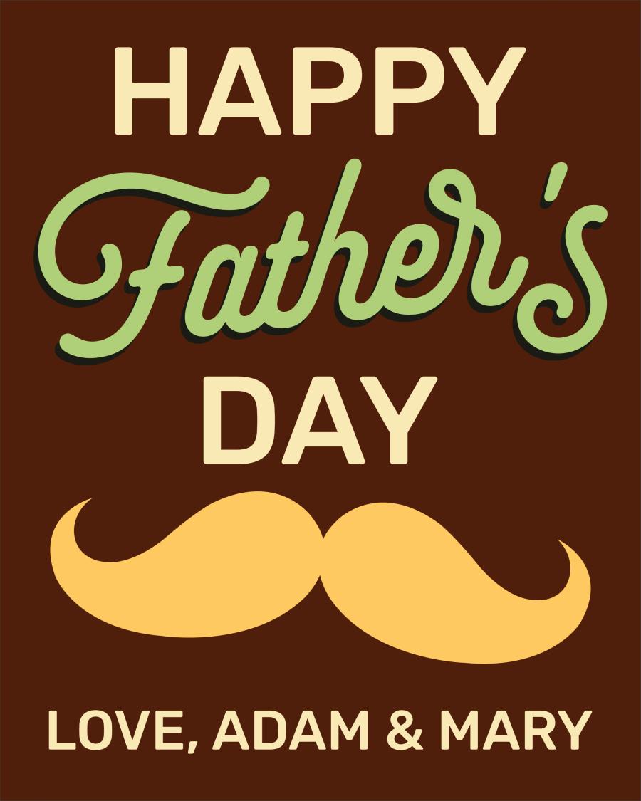 Mustache Dad Classic on bottle