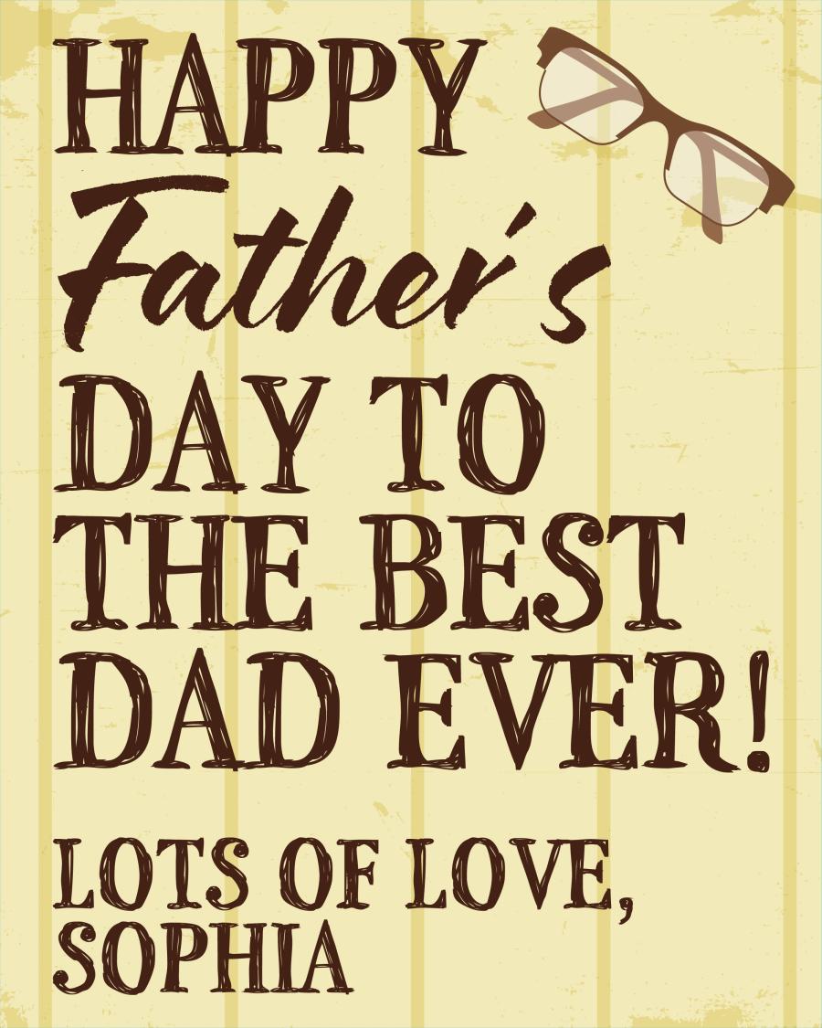 Best Dad Vintage on bottle