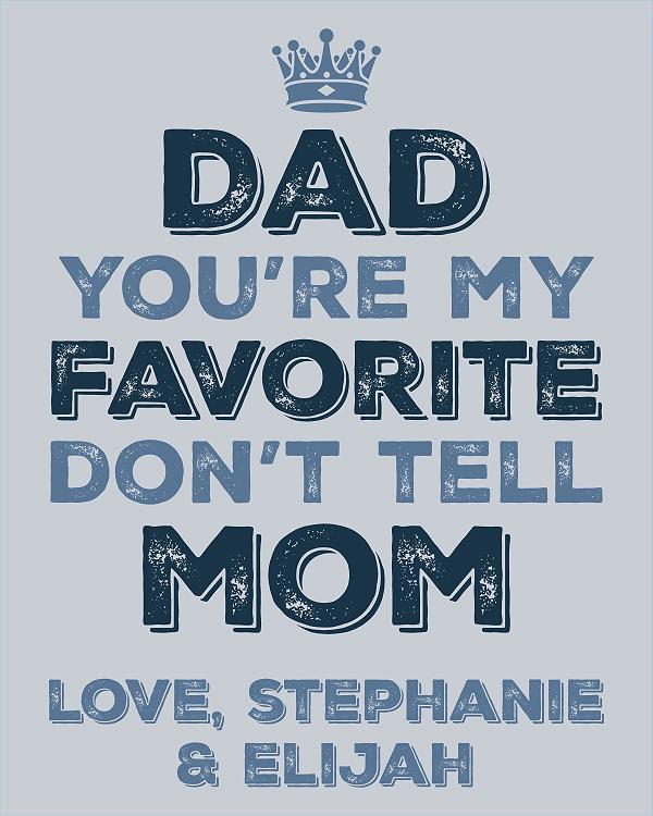 Favorite Don't Tell Mom label design