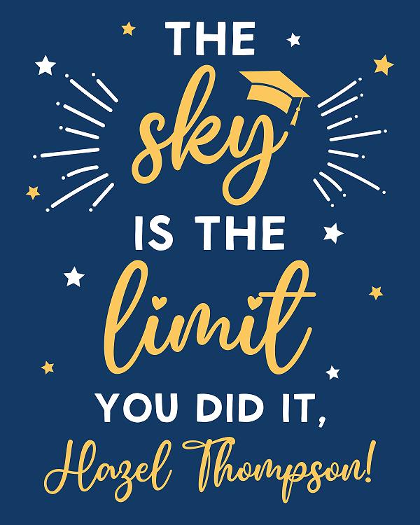 Sky Is The Limit label design
