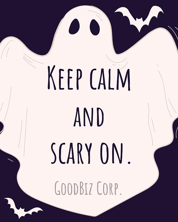Keep Calm Ghost label design