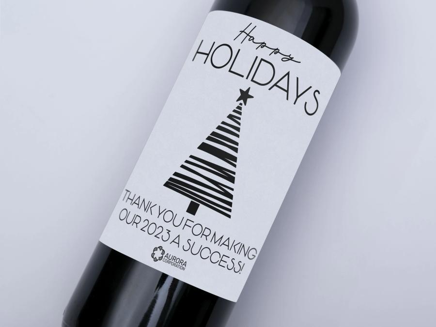Modern Tree Thanks on bottle