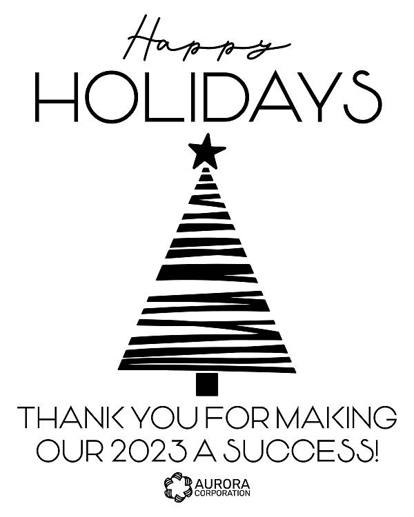 Modern Tree Thanks label design