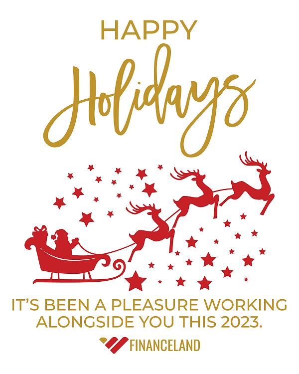 Santa Sleigh Glam label design