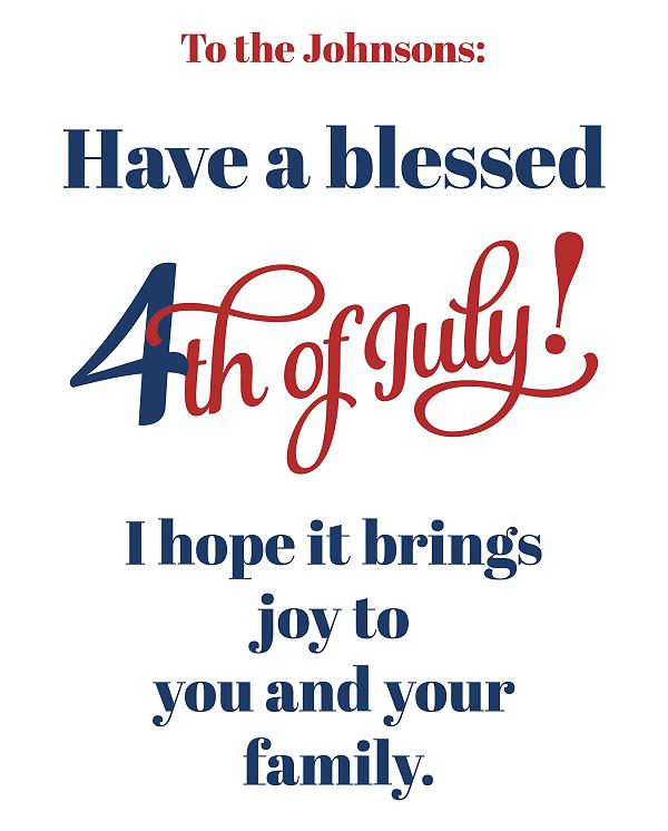 Blessed Fourth Script label design