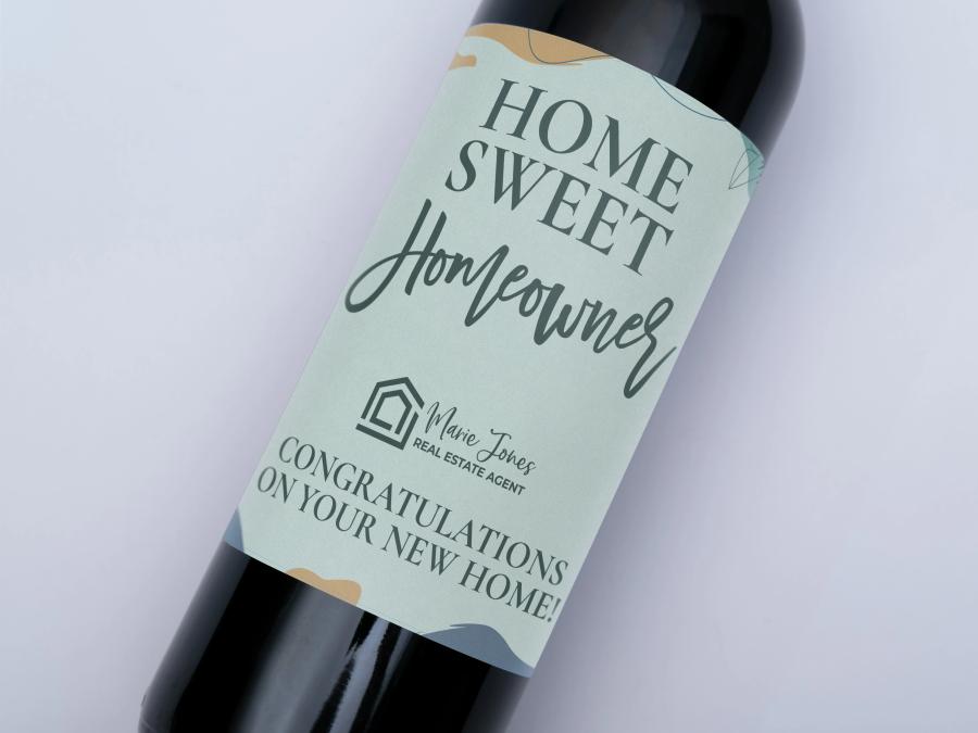 Home Sweet Homeowner on bottle