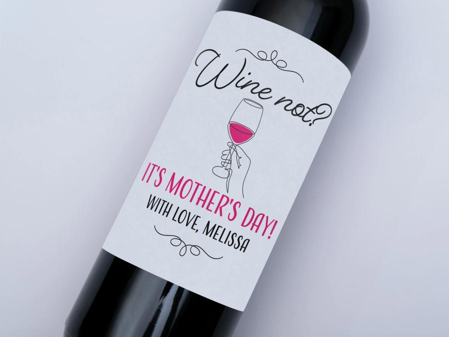 Wine Not Mom on bottle