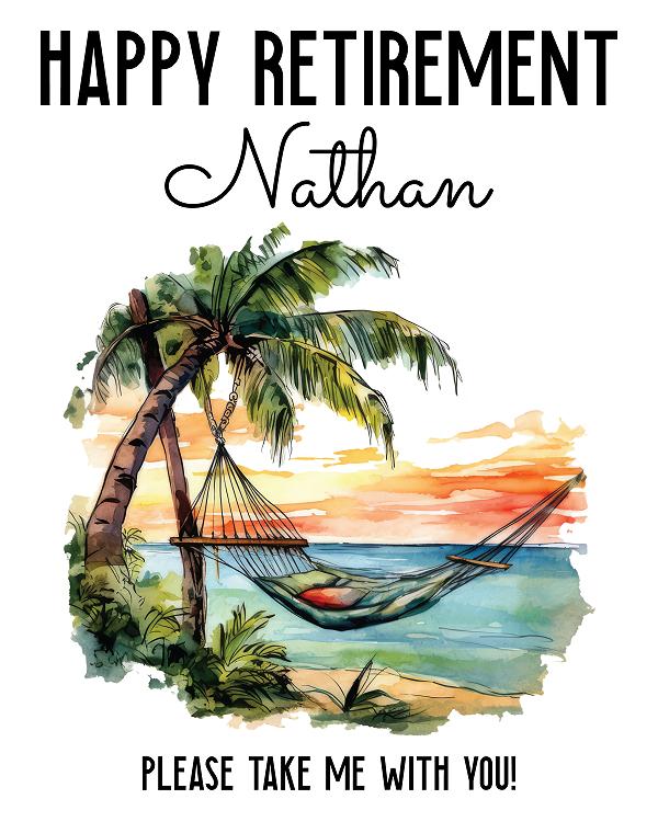 Tropical Hammock Escape label design